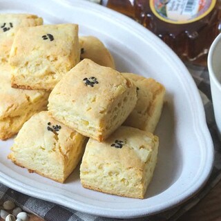 ホットケーキミックスで簡単！ほっくりおいしい「さつまいもスコーン」