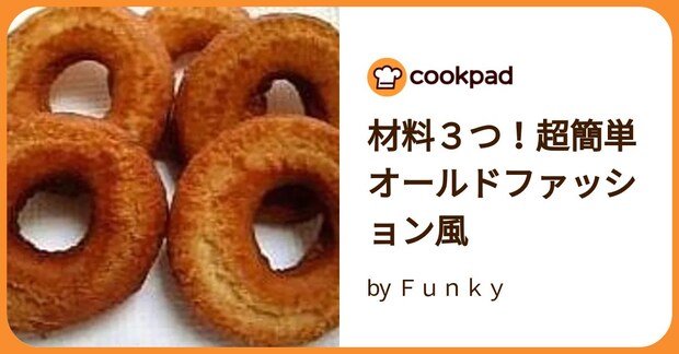 材料3つ!超簡単オールドファッション風 by Funky