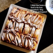 切り込みがコツ！りんごがザクザクのスクエアケーキがおいしくて映える