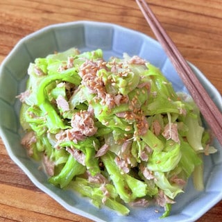 材料2つでレンジ完結!「キャベツ×ツナ」おかず