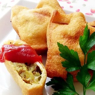 パン粉も卵もいらない!油揚げに詰めるだけ「きつねコロッケ」