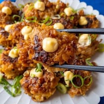 少ない肉でも大満足！ オニポテマヨバーグ