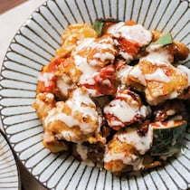 特製ソースが旨すぎる！鶏ももとかぼちゃの照り焼き