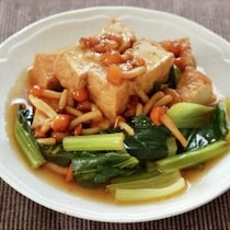 片栗粉なしでとろみがついた！◯◯を入れるのがポイント「厚揚げの簡単あんかけ風」を作ってみた