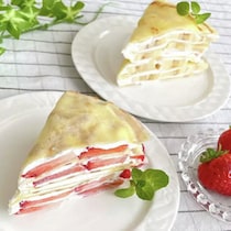 重ねないからラクラク！「折りたたみミルクレープ」驚きの作り方