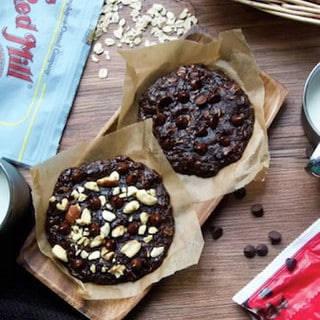 ワンボウルで簡単！「チョコブラウニークッキー」がレンジ90秒で完成