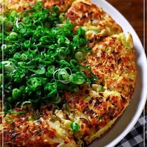 2000人が絶賛！豆腐とたっぷりキャベツでふわふわお好み焼き