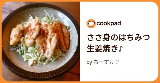 ささ身のはちみつ生姜焼き♪ by ちーすけ♡