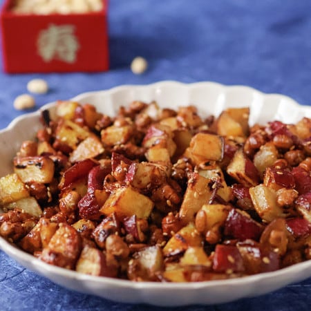 節分豆がおかずになる？放置で柔らか節分豆とさつまいものカリカリ料理