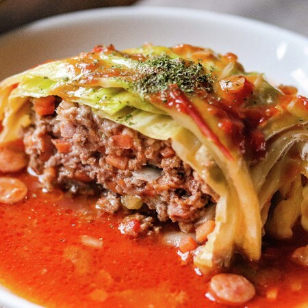 【レンジOKレシピも】巻かなくてもおいしさ満点◎簡単！「巻かないロールキャベツ」