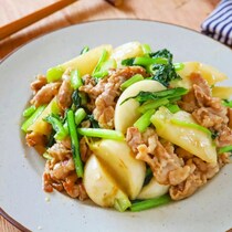 材料2つで完成！かぶと豚こまで大満足メイン