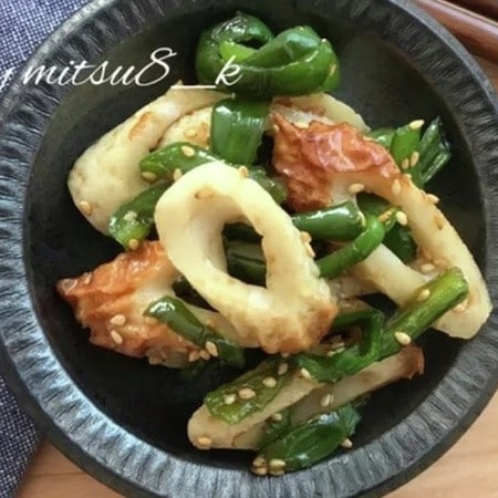 子どもも食べやすい！「ちくわ×ピーマン」だけスキマおかず