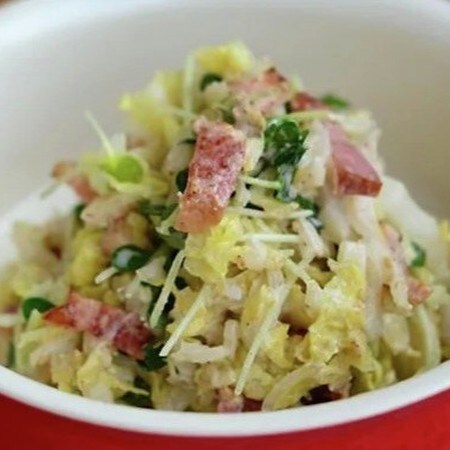 消費や使い切りにも◎モリモリ食べられる「白菜の濃厚マヨサラダ」