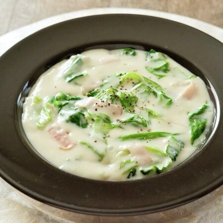 材料3つ、10分で完成！寒い夜にぴったりのメインおかず「レタスのクリーム煮」作ってみた