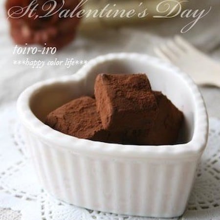 口の中でとろける幸せ。「生チョコ」が材料3つで簡単に
