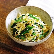 節約に◎ササッと簡単「もやしとニラ」おかず