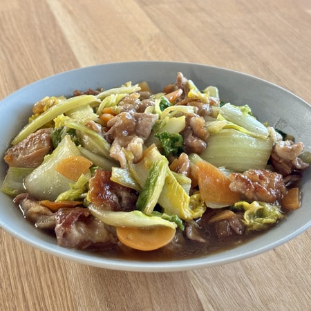 【つくれぽ3000件超】「白菜と豚こまのうま煮」が箸の止まらないおいしさだった