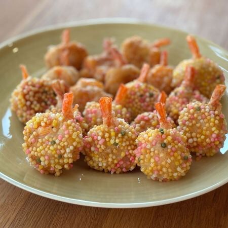 かさましで大変身！お花見にもぴったりな「太っちょ海老」がかわいすぎる