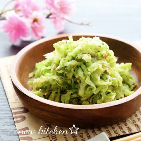 5分で!ふんわりシャキシャキ食感が美味「春キャベツのおひたし」