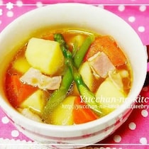 野菜たっぷり、旨みジュワッ！おなかも満足「おかずスープ」