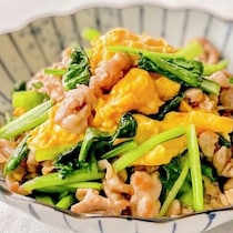 連休明けに助かる！材料3品「豚と小松菜の即席炒め」簡単献立