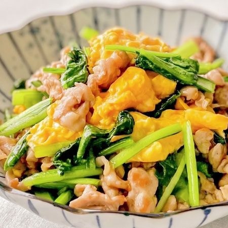 連休明けに助かる！材料3品「豚と小松菜の即席炒め」簡単献立