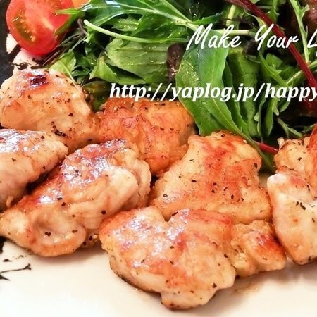 焼くだけで簡単＆しっとり「鶏むね肉のポン酢焼き」のさっぱり献立