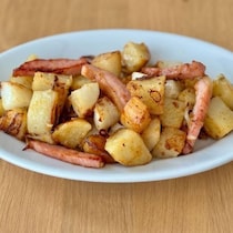 ホクホク＆シャキシャキがたまらない！新食感の「山芋入りベーコンポテト」