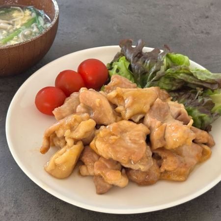 【包丁いらず】あっという間に2品完成！「ガリバタチキン」と「中華スープ」の献立