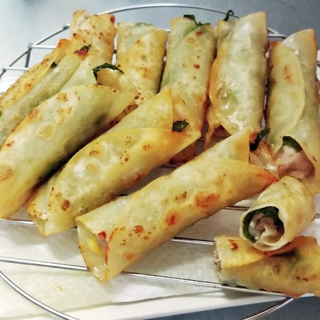 【餃子の皮が余ったら】お弁当に入れて大正解！パリもち旨い隙間おかず