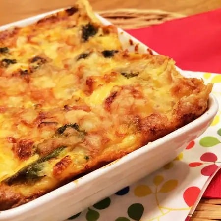 もうパイ生地買わない!油揚げで作る「サクとろ野菜キッシュ」