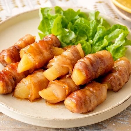 【この味付け、黄金比だから覚えて!】甘辛味で箸が止まらない「肉巻きポテト」