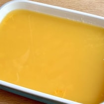 レンチンして混ぜるだけ！耐熱容器ひとつで作れる「プルプルオレンジゼリー」