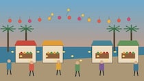 水辺にアジアの屋台と灯籠　無料で楽しむ3日間のナイトマーケット【アメリカ】