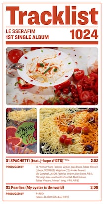 「LE SSERAFIM」、初シングル「SPAGHETTI」トラックリスト公開…独特な歌詞で話題