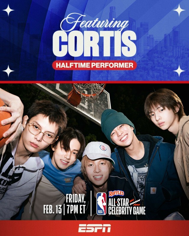 「CORTIS」、K-POP歌手として初めて「NBAオールスター・セレブリティゲーム」のハーフタイムショー担当…異例のコラボ