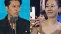 「第62回百想芸術大賞」ヒョンビン、最優秀演技賞受賞で“妻愛”あふれるスピーチ…ソン・イェジンもスマホ片手に笑顔