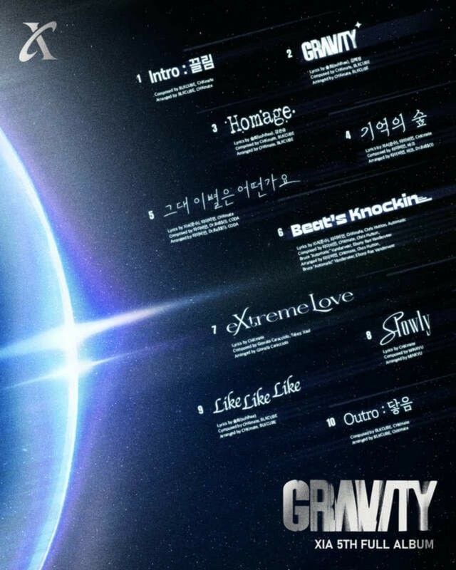 ジュンス、5thフルアルバム「GRAVITY」トラックリスト公開…6月2日に韓国カムバック
