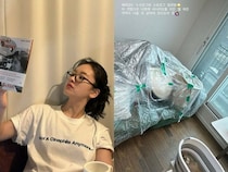 女優イ・ジュヨン、自宅の漏水被害が“深刻”…「もう1カ月、訴訟Vlog撮影すべき？」