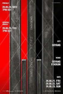 「BIGBANG」、20周年ワールドツアーのポスターを追加公開…8月21日に開催