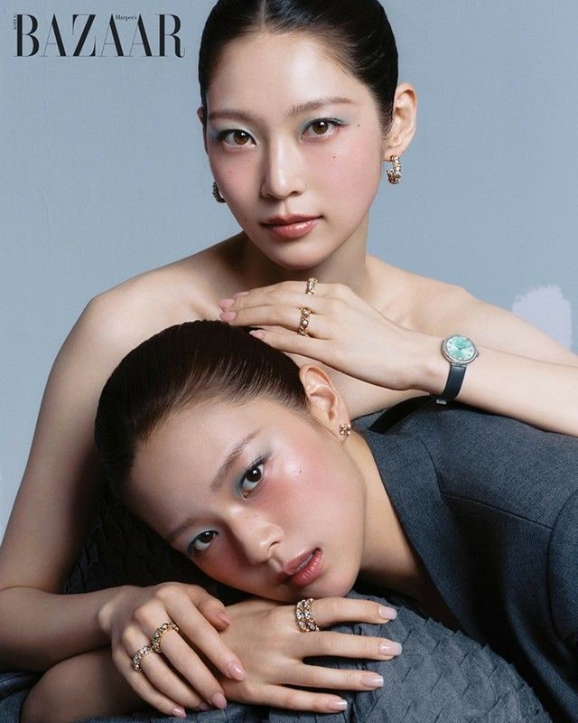 コン・スンヨン×「TWICE」ジョンヨン、デビュー後初の共演グラビア公開…抜群の姉妹ケミ披露