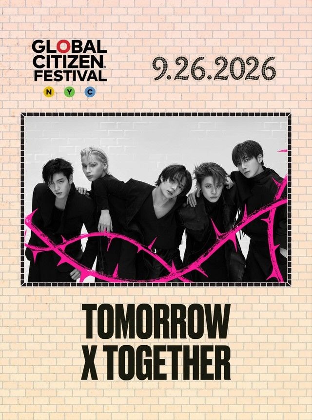 「TOMORROW X TOGETHER」、世界的チャリティー公演「グローバル・シチズン・フェスティバル」に初出演