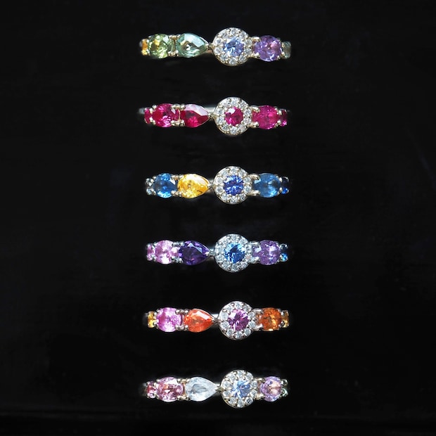 【新作】限定 サンクルール:税込155,100円より(Pt900・K10YG・K10PG・天然石・ダイヤモンド)