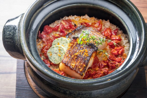 瀬戸内蜜柑香る 洋風土鍋鯛めし（OKUe.the CRAFT DINING BAR）