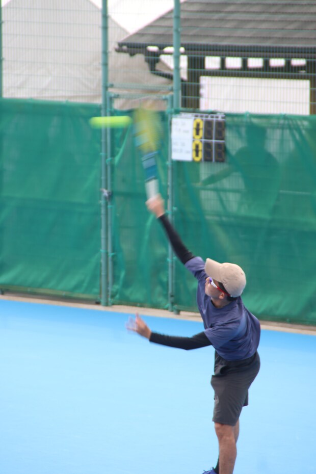 日本スポーツマスターズ愛媛大会 テニス会場の様子