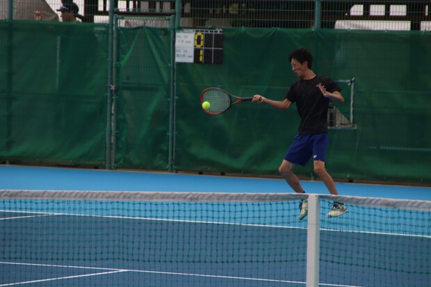 日本スポーツマスターズ愛媛大会 テニス会場の様子