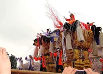 【上原太鼓台・萩生東太鼓台創建30周年記念イベント】 迫力の太鼓台が春を彩る！ 華やかな寄せ太鼓で心踊る春の祭り【愛媛/新居浜市】