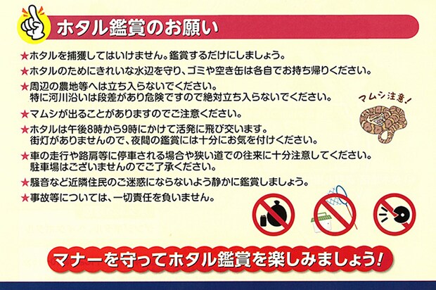 伊予市中山町ホタル観賞