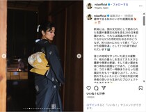 ローラ、黒の艶やか着物姿を公開！「とっても綺麗」「所作や佇まいが美しい」
