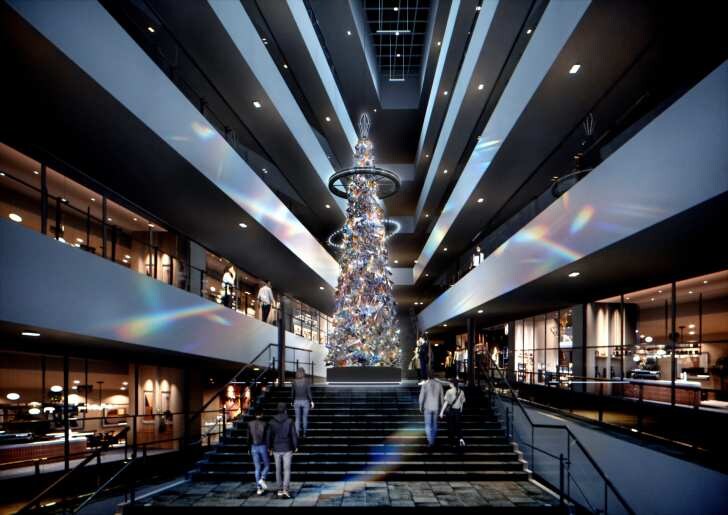 表参道ヒルズ、ラグジュアリーな輝きを放つクリスマスツリーが登場!「OMOTESANDO HILLS CHRISTMAS TREE 2025」が11月11日より開催